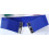 Ceinture élastique large simple bleue 2
