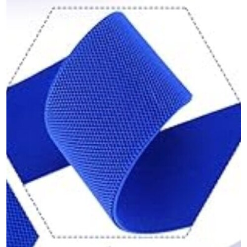 Ceinture élastique large simple bleue 2
