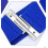 Ceinture élastique large simple bleue 4