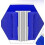 Ceinture élastique large simple bleue 5