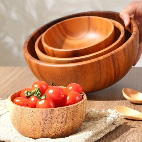 Saladier en bois, 1 pièce. 2