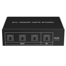 Optical Fiber Audio Aplitter,1 in 3 Out Audio Distributor High Fidelity SPDIF Connected to Subwoofer Digital Audio