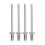 Rustproof Aluminium Rosette Rivets 4 Pack 1