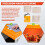 Chick Brooder Heating Plate Chicken Brooder Heater with Adjustable Height and Angle, Digital Temperature Control US Plug 6