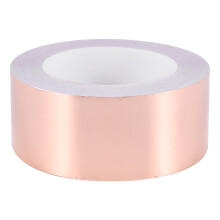 Ruban en Feuille de Cuivre 50 Mm X 30 M pour AdhéSif Conducteur de Blindage EMI pour les RéParations éLectriques, Guitare à Bande D'Escargot