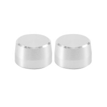 2 Teilige Stahl Ziffer Blatt Lampen Schalter Abdeckung für Fortwo 451 2009-2014 Auto Wischer Wisch Kappe Dekoratives Auto Styling Silber