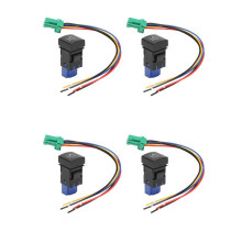4X Commutateur de Commande de Camera de Bouton de Vue de Camera de Voiture avec Le Fil pour Camry Xv70 2018 Avalon Rav4 2020 Prado 150
