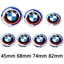 Full Set of BMW Boot Bonnet Badges Alloy wheel caps x7