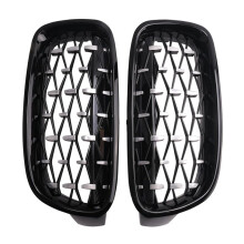 Front Nieren Grill, Front Haube Diamant Grille Meteor Grill für F30 F31 F35 320I 328I 335I 2012-2018