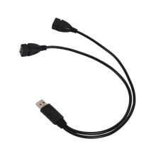 2X USB 2.0A Stecker Auf 2 Dual USB Buchse y Splitter Verteiler Adapter Kabel