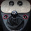 Echte Harde Koolstofvezel Auto Schakelpaneel Ringsticker voor  500 Abarth 595 2012-2023 4