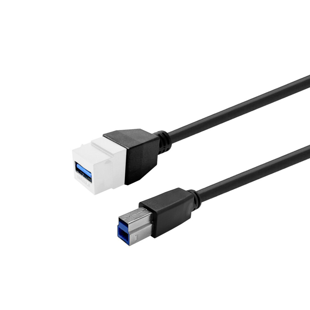 Vivolink Pro Keystone Usb3.0 A-Female To Usb3.0 B-Male 2M White 5715063747438