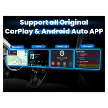 2-in-1-CarPlay-Adapter (Kabelgebunden und Kabellos), Plug&Plug-Auto-Connect, Konvertiert für Kabelgebundene Autos, Kompatibel mit für und