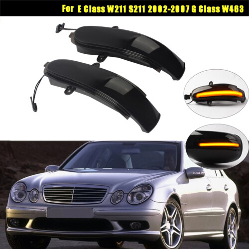 Car LED Dynamic Turn Signal Light Side Rearview Mirror Light for   E Class W211 S211 2002-2007 G Class W463 1