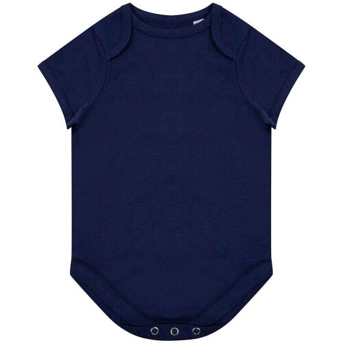 (3 Months, Navy) Larkwood Baby Organic Bodysuit