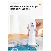 Portable Rechargeable Electric Vacuum Pump for Travel -  Low Noise Clothes Sealer with 5bags for Travel