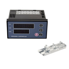 10-28V Digital Weighing Controller Dual 5-Digit Display Force Meter Load Cell Indicator 2 Relay Outputs Hold