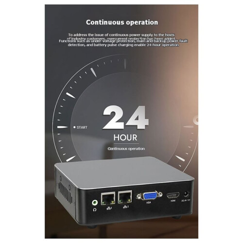 N97 Fanless  PC Dual-Core Processor DDR4 32GB Video Memory SSD/HDD Storage for Home & Offices Use(EU Plug) 1