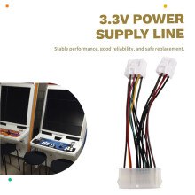 ATX 24PIN to Special 8PIN/6PIN Power Cable Adapter for Naomi Arcade Power Supplies of JVS Type, Voltage 3.3V
