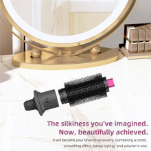 Large Round Volumizing Brush with Hair Dryer Adapter for LFSE/SE/SE2 for Fluff Volumize and Styling Hair A