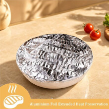 60Pcs Insulation Cover, Reusable Elastic Foil Food Covers for Kitchen Freshness Preservation and Insulation