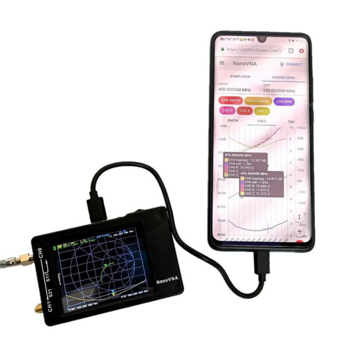50KHz -1.5GHz -H Vector Network Analyzer 2.8" Touchscreen Shortwave MF  VHF Antenna Analyzer Hugen Version 2