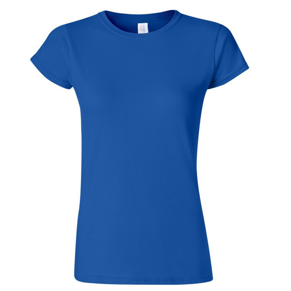Gildan (L, Royal) Ladies Soft Style Short Sleeve T-Shirt Multicoloured