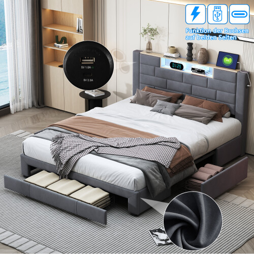 King Size Bed-5ft (150x200cm) Double Bed Frame 1