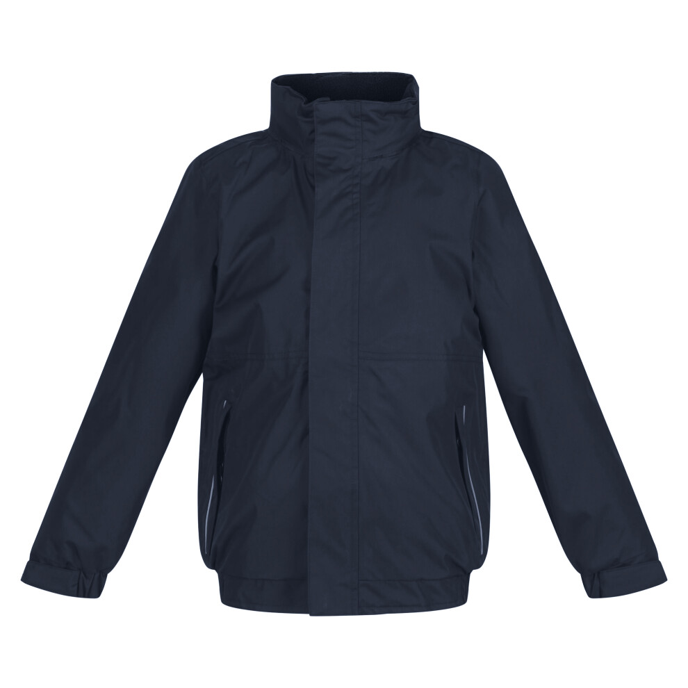 Regatta (36, Navy/Navy) Kids Unisex Thermoguard Fleece Lined Dover Jacket (Windproof & Waterproof) Multicoloured