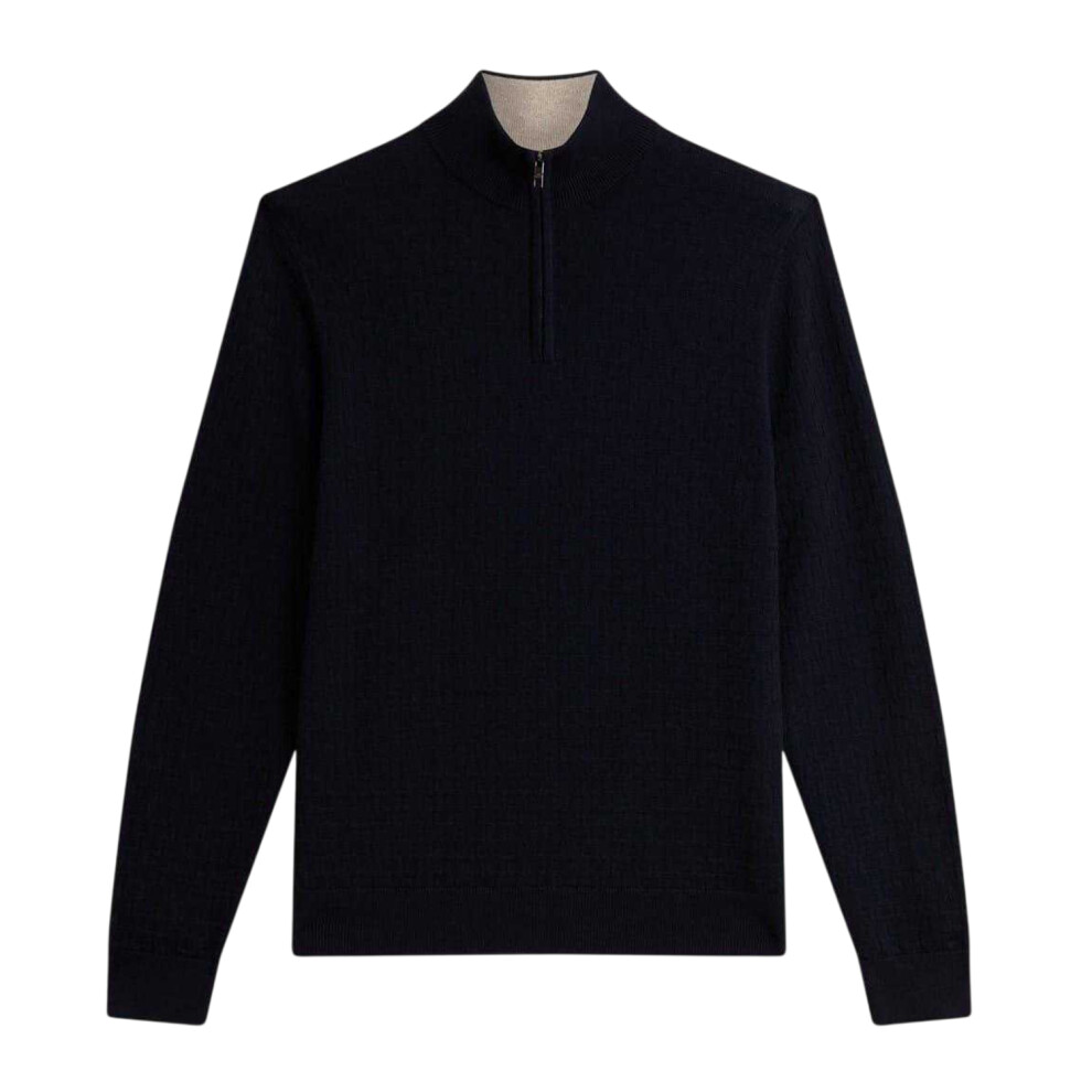 Ted Baker (M, Navy) Mens Sweater Top Blue,Multicoloured