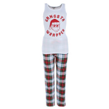 em & alfie Women's Gangsta Wrapper Christmas Pyjama Set