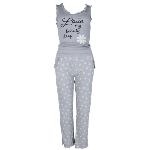 Sleep Junkie Women's Daisy Ribbed Pyjama Set