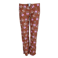Roll Outta Bed Women's Patterned Knit Open Bottom Pyjama Pants
