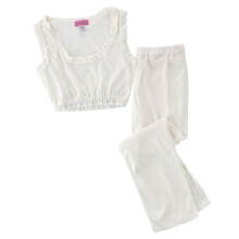 Love to Sleep Ladies Pointelle Crop Tank Pyjama Set