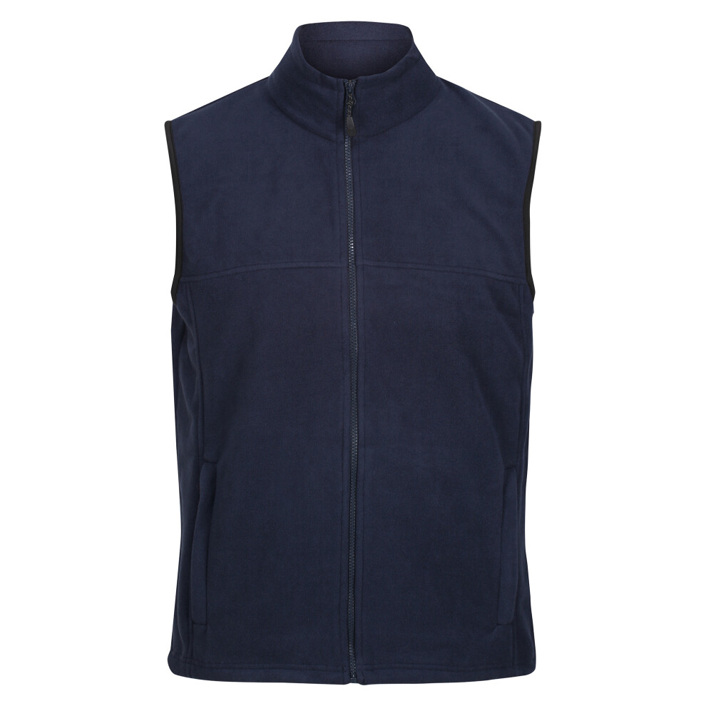 Regatta (L, Dark Navy) Haber Ii Full-Zip Bodywarmer Fleece Anti-Pill Jacket (250 Gsm) Blue,Multicoloured