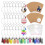Acrylic Keychain Blanks Set,Clear Circle Acrylic Blank Bulk Tassels for DIY Keychain Earring and  Project 2