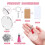 Acrylic Keychain Blanks Set,Clear Circle Acrylic Blank Bulk Tassels for DIY Keychain Earring and  Project 4
