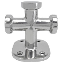 Bitta di Ormeggio A Croce Singola 63x63mm, Bitta di Ormeggio In Acciaio Inox per Ponti di Barche, Fissaggio Cima, Bitta di Ormeggio