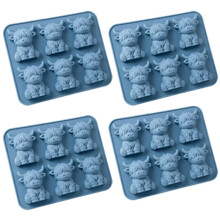 Highland Cow Ice Tray, 3D Silicone Mold for Whiskey, Chocolate, and Crafts, BPA-Free, Dishwasher Safe
