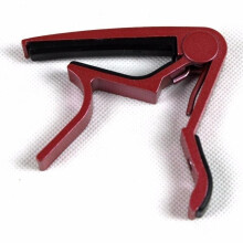 (Red) Adjustable Guitar Capo Transposition Clip Musical Instrument Accessories for Acoustic Electric Guitar Bass Ukulele