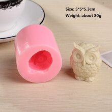 (B) 3D Cute Owl Silicone Mold Animal Body Ornaments Molds DIY Handmade Resin Molds For Plaster Wax Mould Soap Making Home Decor