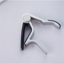 (Silver) Adjustable Guitar Capo Transposition Clip Musical Instrument Accessories for Acoustic Electric Guitar Bass Ukulele