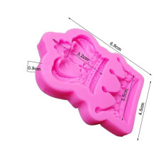 3D Crowns Princess Queen Silicone Mold Fondant Cake Cupcake Decorating Tools Clay Resin Candy Molds Kitchen Akeware Garden