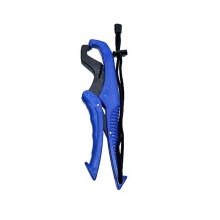 (Blue,L(25cm))Plastic Fish Grip Fishing Holder Floating Lip Grabber Lanyard Plier Tool Fishing