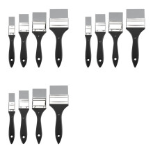 12 Pièces Silicone Paint Brush Set Couleur Shaper Silicone Brush pour Résine Paint Brush Catalyst, 1 1.5 2 2.5 Pouces de Large