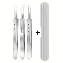 (3pcs) 3/5/8pcs Stainless Steel Pimple Extractors & Needles - Professional Skin Care Tools for Blackhead Removal, Acne Treatment