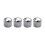 4x Guitar Dome Control Knobs for  Tele Replacement, Silver 1