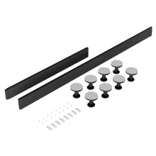 Shower Tray Leg Set - Slate Grey - For 1100mm-1200mm Rectangular Resin Trays