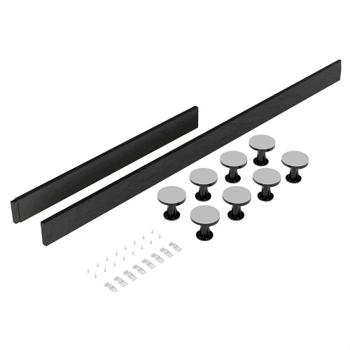 Balterley Shower Tray Leg Set - Slate Grey - For 1100mm-1200mm Rectangular Resin Trays