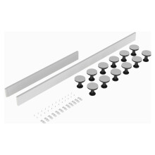 Shower Tray Leg Set - White - For 1300mm-1800mm Rectangular & Walk In Resin Trays